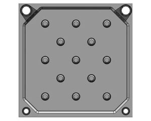 Factory Direct Sale 2000*2000mm Type 2 Single-Chamber Feed Filter Plate