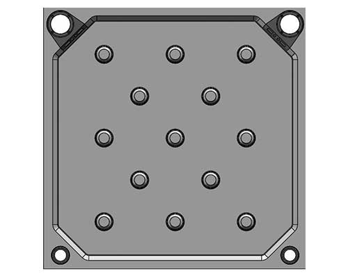 2000mm single chamber feed filter plate